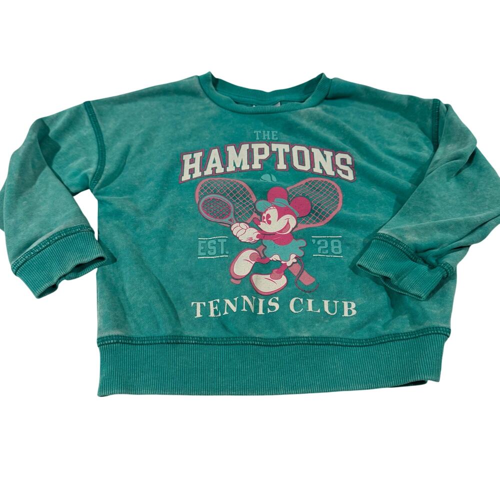 Disney Jr Hamptons Tennis Club Toddler Girl 3T Sweater